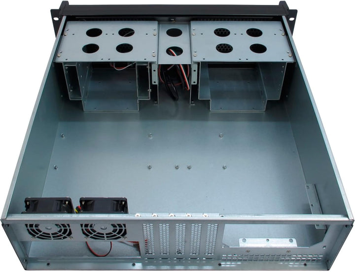 INTER-TECH IPC 3U-3098-S integrierter Luftfilter in einem 48,26cm 19Zoll 4X 5,25 EXT. 5X 3,5 int. 0X