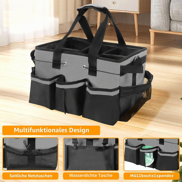 Reinigungs Tasche, 40*23.5*27.5 cm Reinigungscaddy Tragbar mit Griff Reinigungs Caddy Organisator, P