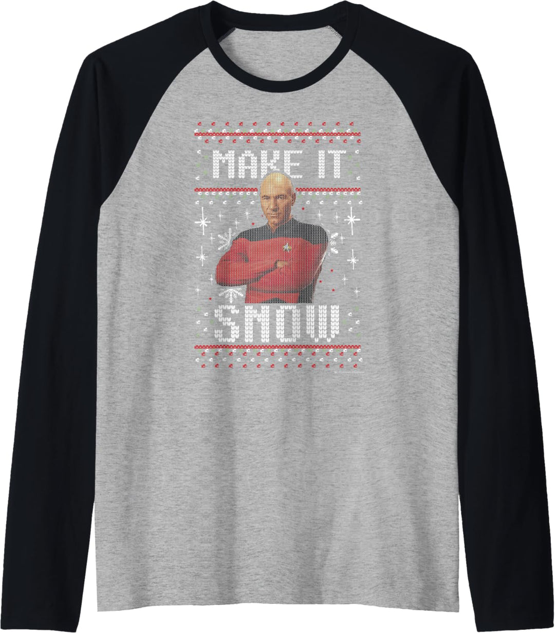 Star Trek: The Next Generation Make It Snow Raglan