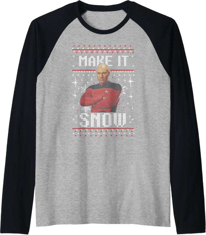 Star Trek: The Next Generation Make It Snow Raglan