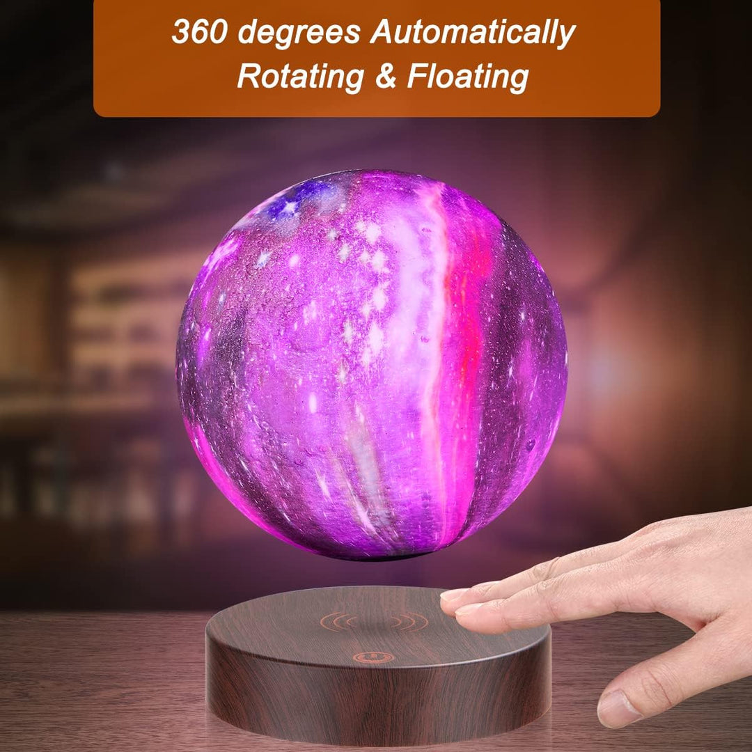 VGAzer schwebende Mondlampe, schwebend und Spinnen in der Luft frei mit 3D-Druck LED Mond Licht hat