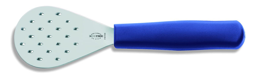 F. DICK Fischschupper (Masse 10 x 6,5 cm, Griff Kunststoff blau, zur Entfernung von Schuppen, kleine