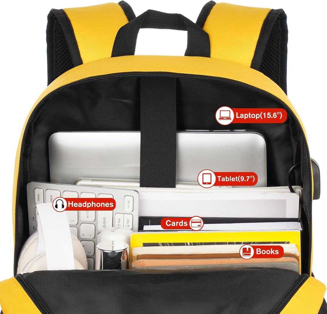 YAMTION Rucksack Laptop Damen,Schulrucksack Schultasche Mädchen Teenager Schulranzen für Schule Stud