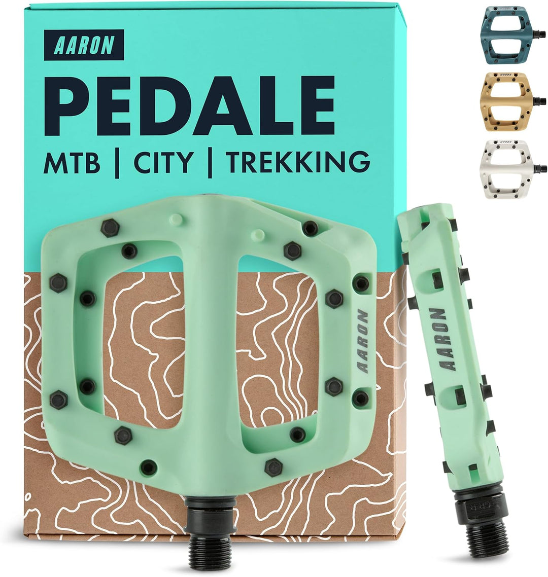 AARON Dirt MTB Pedale aus ultraleichten Nylonfasern mit abgedichtetem Industrie-Kugellager - rutschf