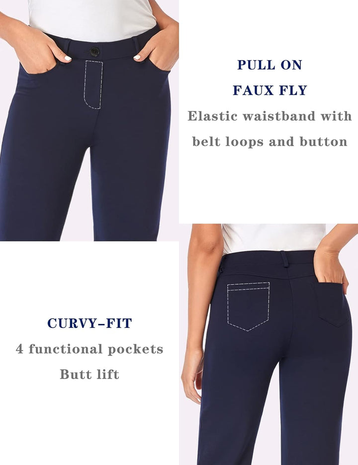 Tapata Damen 71cm/76cm/81cm/86cm Bootcut Stretch-Hose mit 4 Taschen, Tall/Lang/Regulär/Petite Für Bü