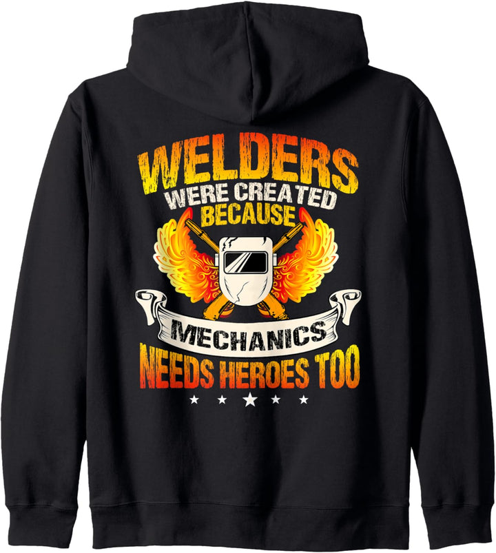 Welder Gifts Funny Welding Image On Back Of Shirt Kapuzenjacke