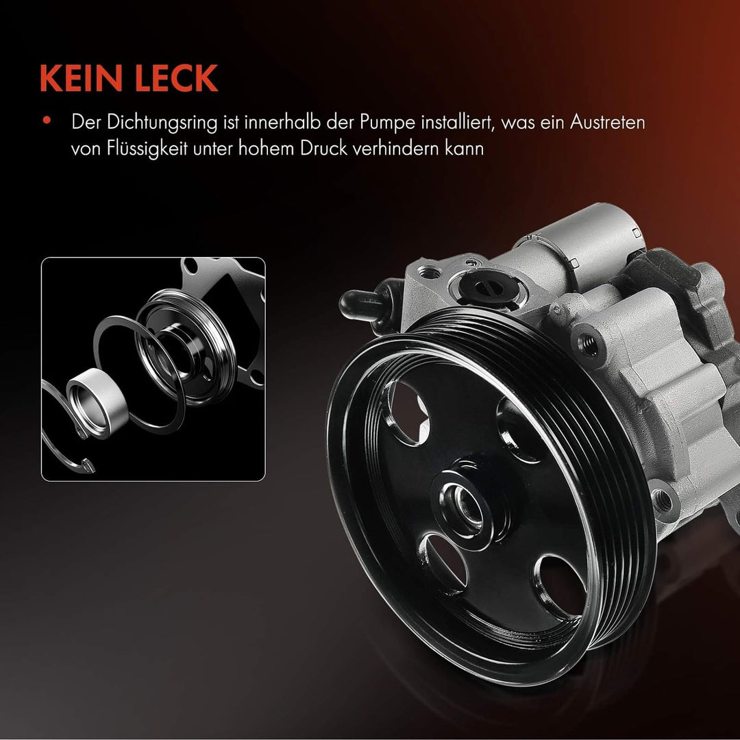 Frankberg Servopumpe Hydraulikpumpe Lenkung Mit Riemenscheibe Kompatibel mit C-Klasse W204 S204 V8 6