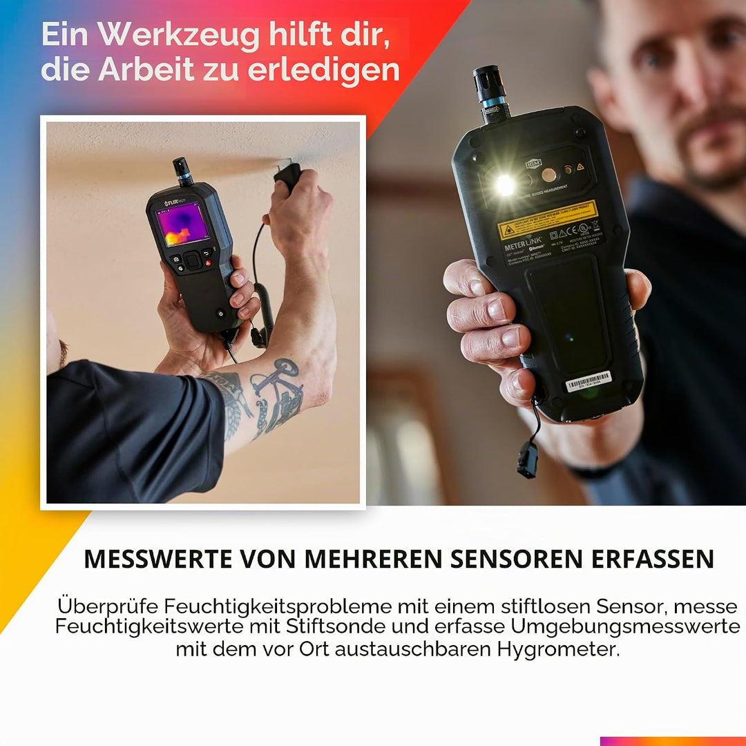 FLIR MR277 Materialfeuchtemessgerät integrierte Wärmebildkamera, Temperaturmessung, Berührungslose I