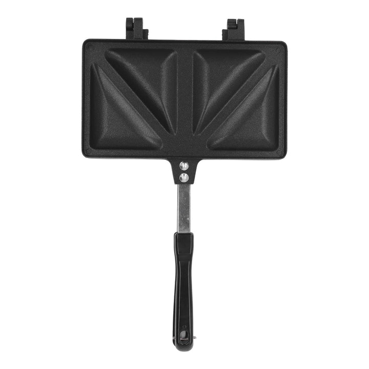 Doppelseitige Sandwich Backform, Hot Sandwich Maker Aluminiumlegierung Hot Dog Toaster doppelseitige