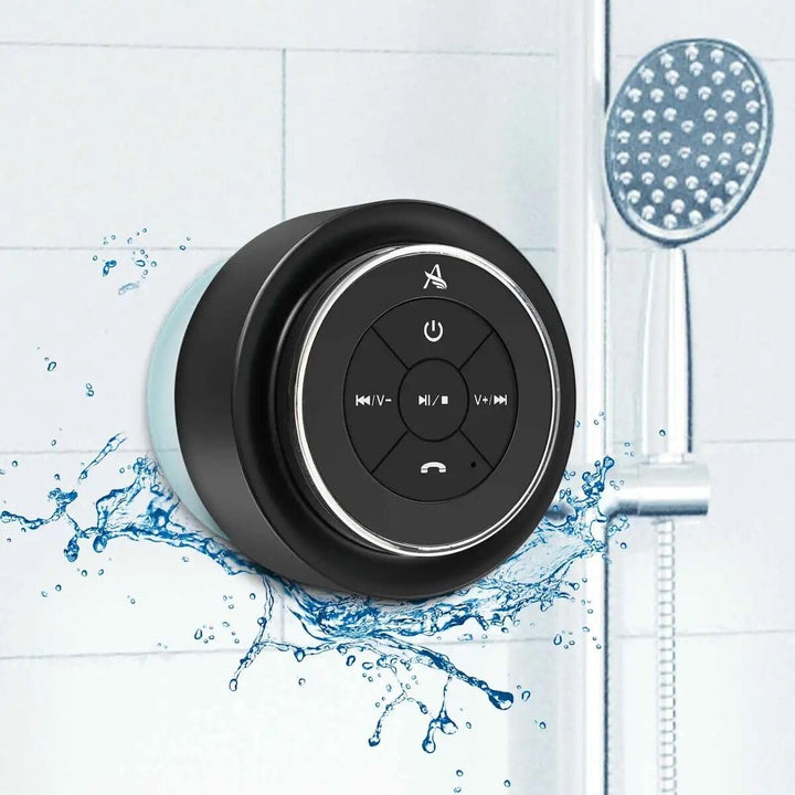 Xleader Dusche Bluetooth Lautsprecher Klein Musikbox, Wasserdicht mit Saugnapf, Shower Speaker Dusch