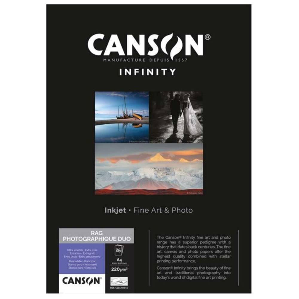 Canson 206211018 Rag Photographique Duo Box, A3+ A3+ - 32,9 x 48,3 cm, A3+ - 32,9 x 48,3 cm