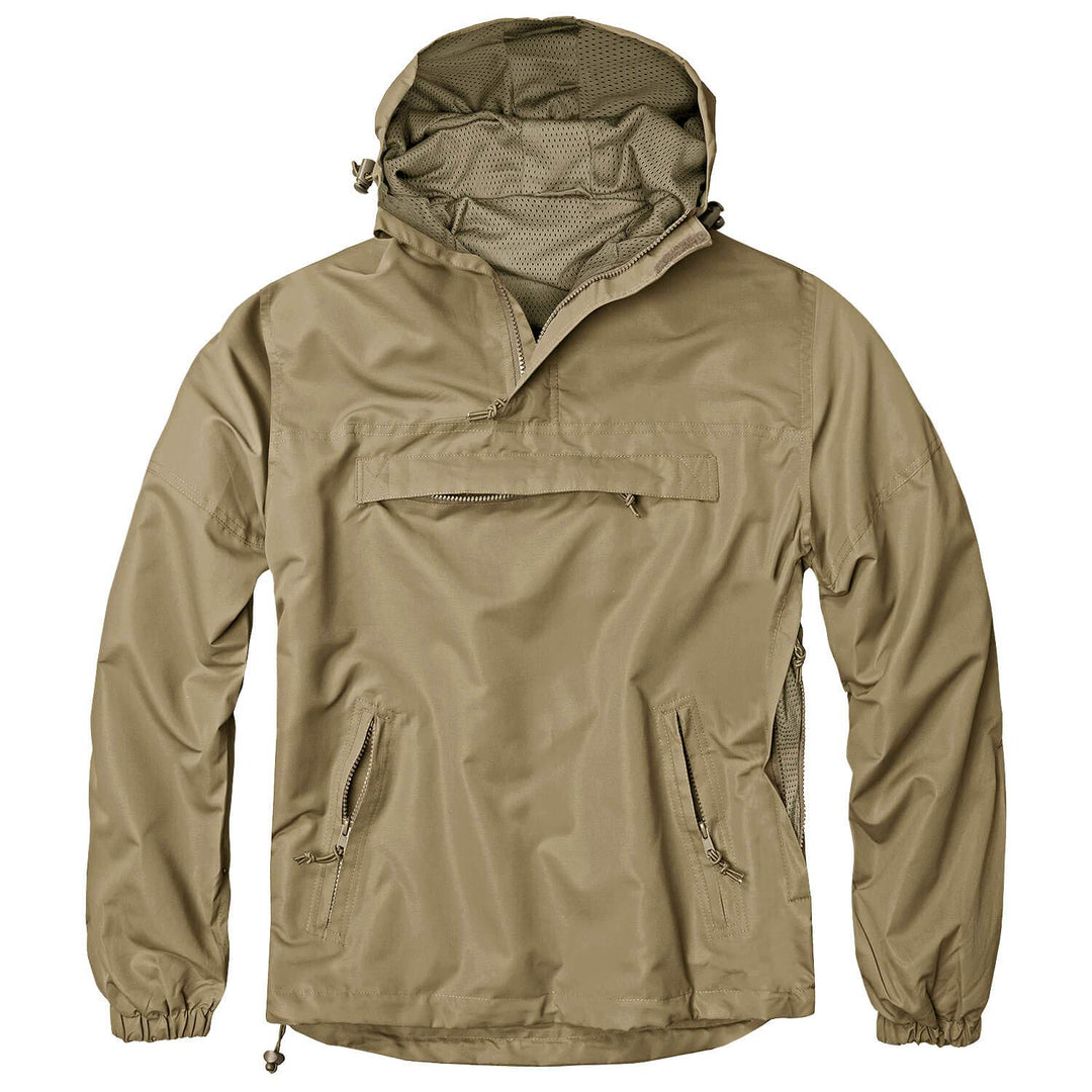 bw-online-shop Summer Windbreaker Schlupfjacke Regenjacke - Grösse S - 7XL M Camel, M Camel