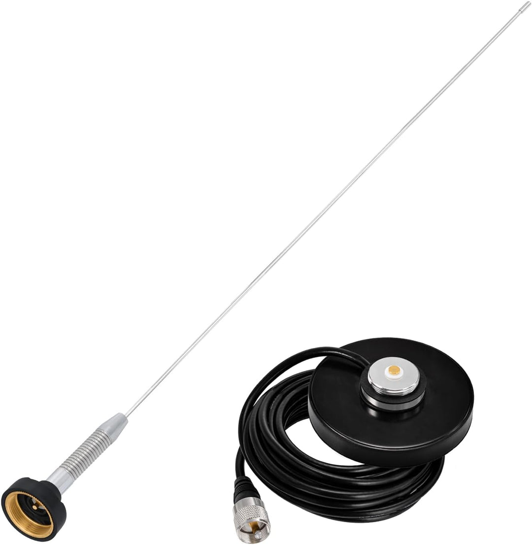 Bingfu Dualband VHF/UHF Mobilantenne, 54cm Fahrzeugantenne, PL259-Stecker