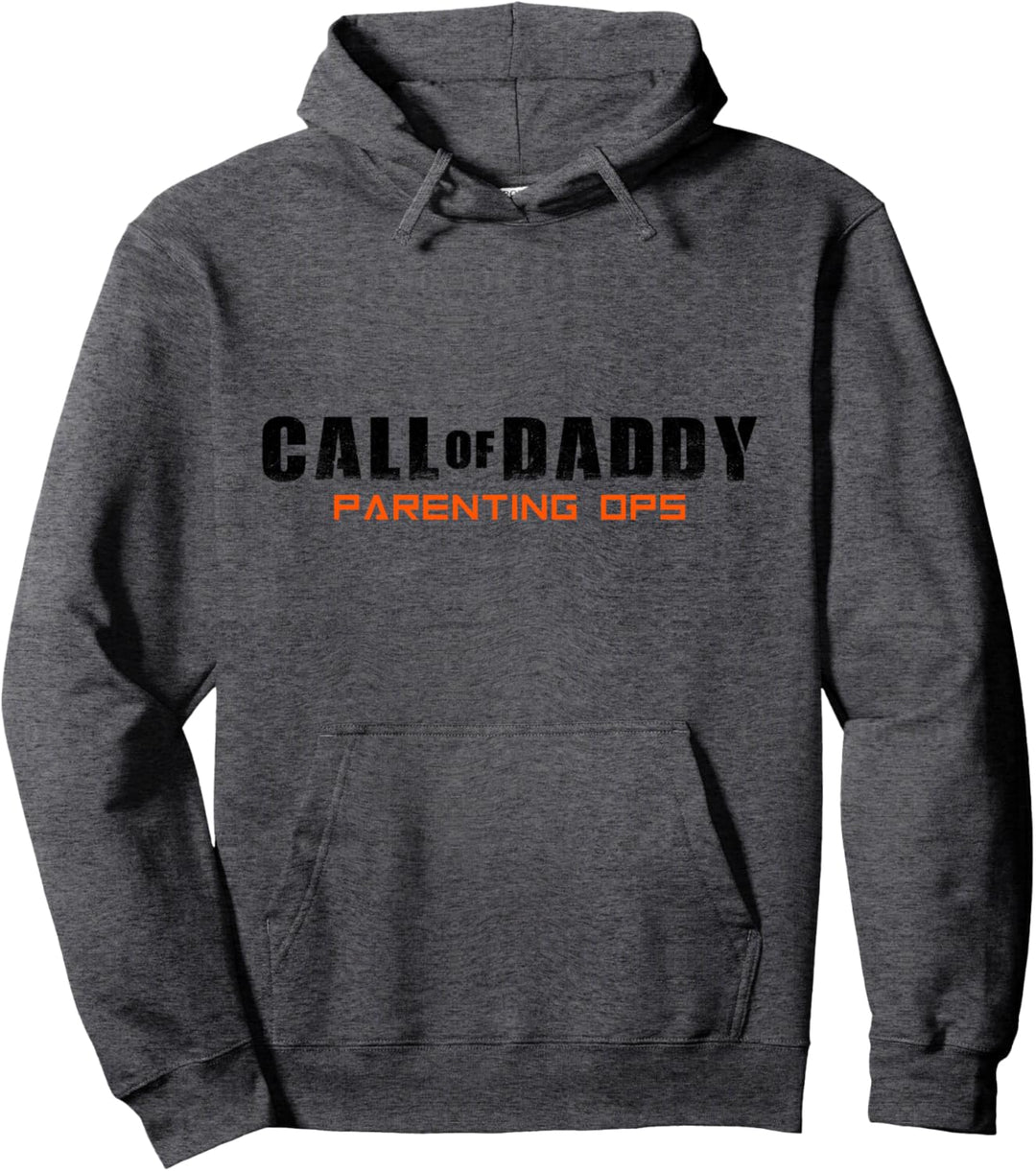 Call of Daddy Parenting Ops Orange Vatertag Gamer Dad Pullover Hoodie