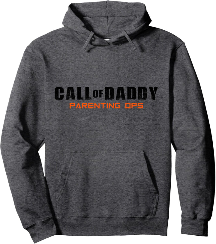 Call of Daddy Parenting Ops Orange Vatertag Gamer Dad Pullover Hoodie
