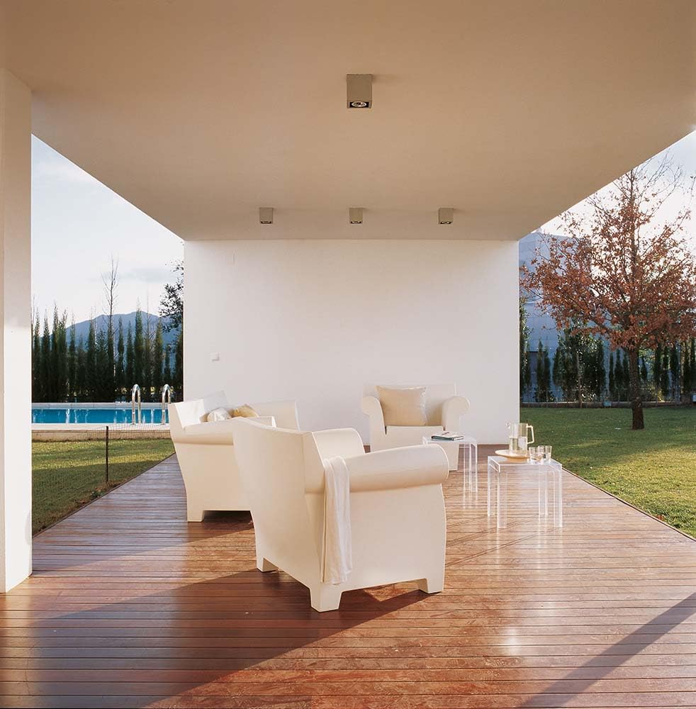 Kartell Jolly Tisch, Glasklar Cristallo, Cristallo