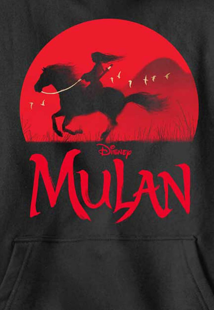 Disney Mulan: Live Action - Mulan Sunset YTH Hoodie Black 5/6