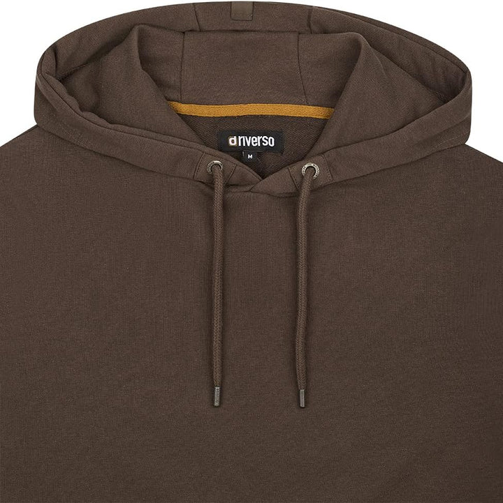 riverso Hoodie Herren RIVTheo Regular Fit Kapuzenpullover Pullover Schwarz Grau Grün Blau Rot Braun