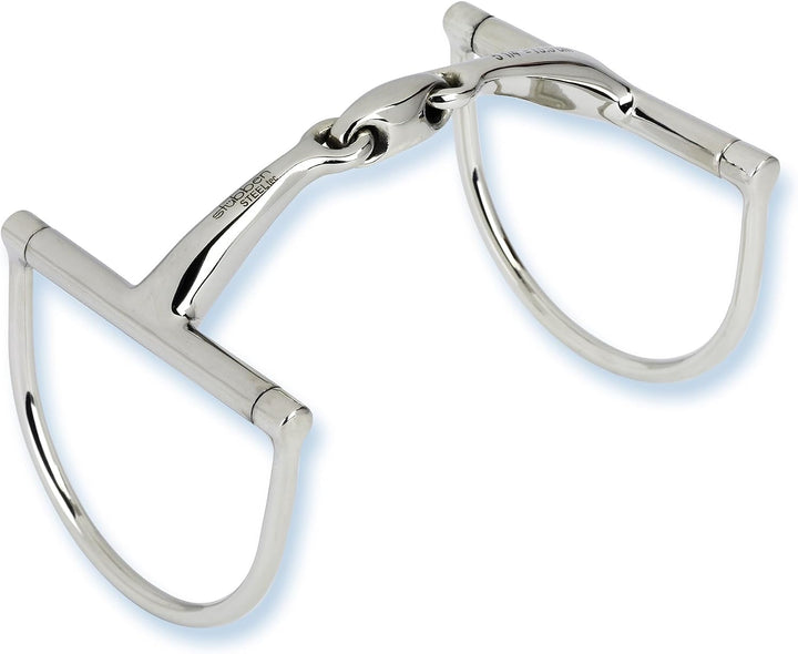 Stübben Gebiss 2251 D-Ring-Trense Easy Control doppelt gebrochen 11,5 cm - 12 mm - Edelstahl, 11,5 c