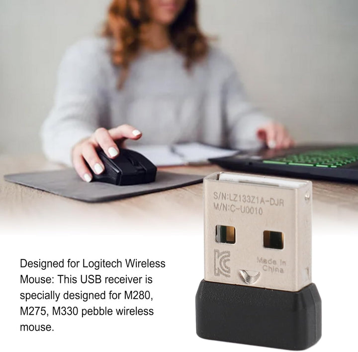 USB-Empfänger für M280 M275 M330 Pebble, Kabellose Maus, 2,4 GHz Kabelloser USB-Empfänger-Adapter, P