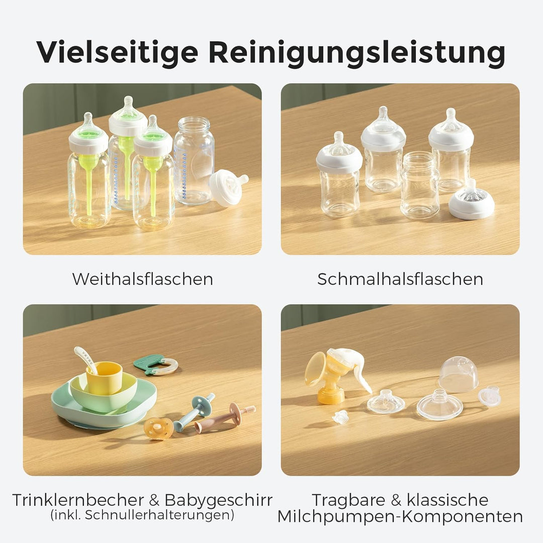 Momcozy KleanPal Pro Baby Bottle Washer Schnellster Flaschenreiniger mit Hochdruck, 99.9% Keimabtötu