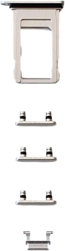 Smartex® Backcover aus Glas + Rahmen kompatibel mit iPhone 8 Plus | Rückseite Cover + Frame (Silber)