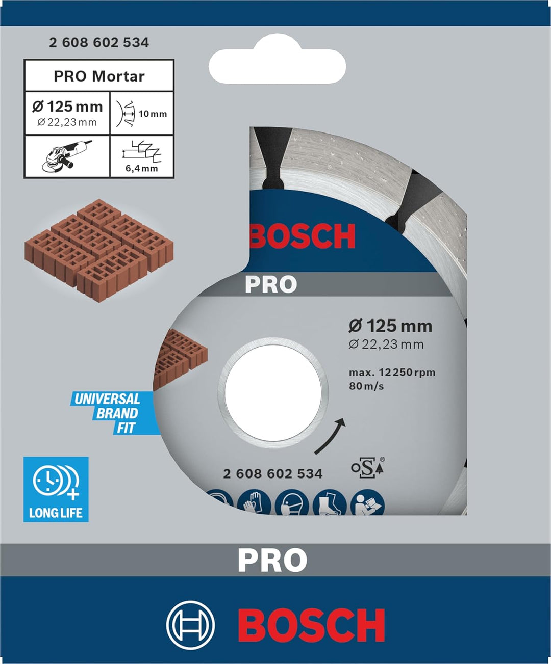 Bosch Accessories Bosch Professional 2608602534 Diamant Mörtelfugenfräser 125 x 6 x 7 x 22.23 125 x