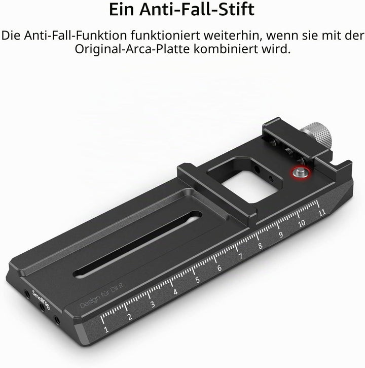 SMALLRIG RS2/RSC2/RS3/RS3 Pro Quick Release Plate Schnellwechselplatte mit Arca-Swiss für DJI RS 2/R