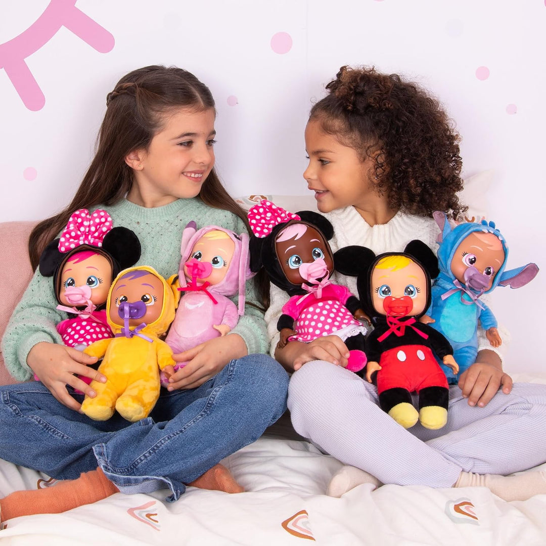 Cry Babies Tiny Cuddles Disney Stitch, Kuschelig weiche Plüschpuppe, Trägt einen Charakteristischen