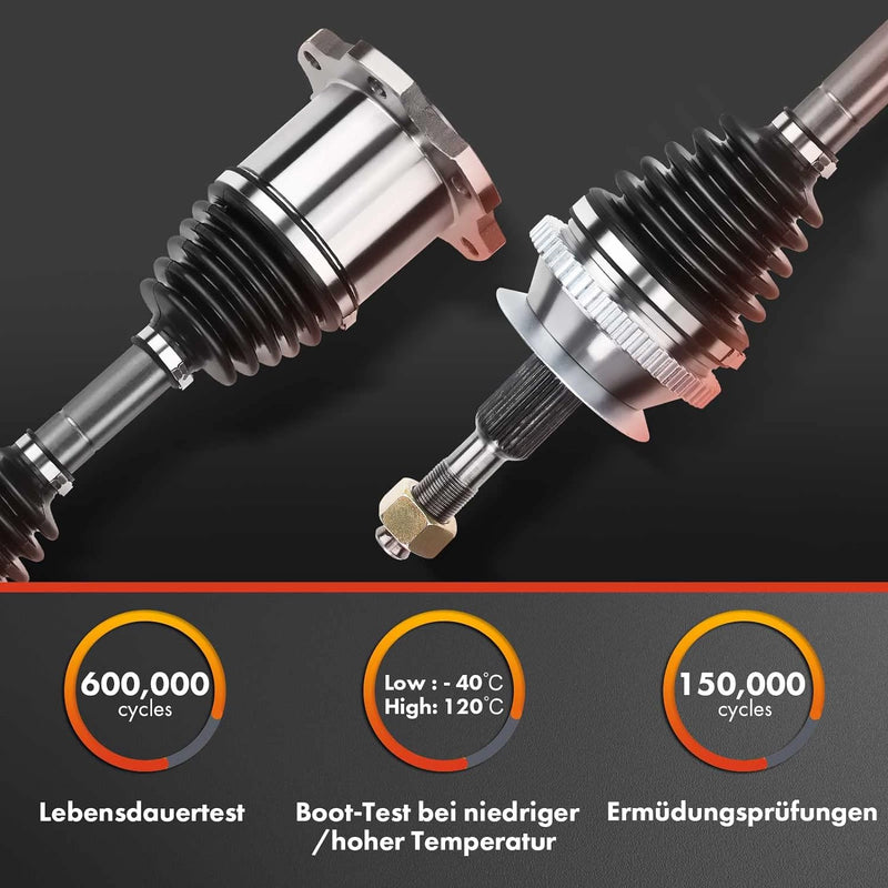 Frankberg Antriebswelle Vorne Rechts Kompatibel mit B.o.r.a 1J2 1.8L 1.9L 1999-2005 Golf IV 1J1 1.8L