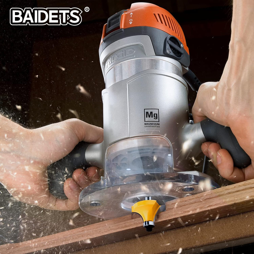 Oberfräsen-Bits-Set 1/4 Zoll Schaft – BAIDETS 35 Stück 1/4 Zoll Fräser-Bits für professionelle Tisch