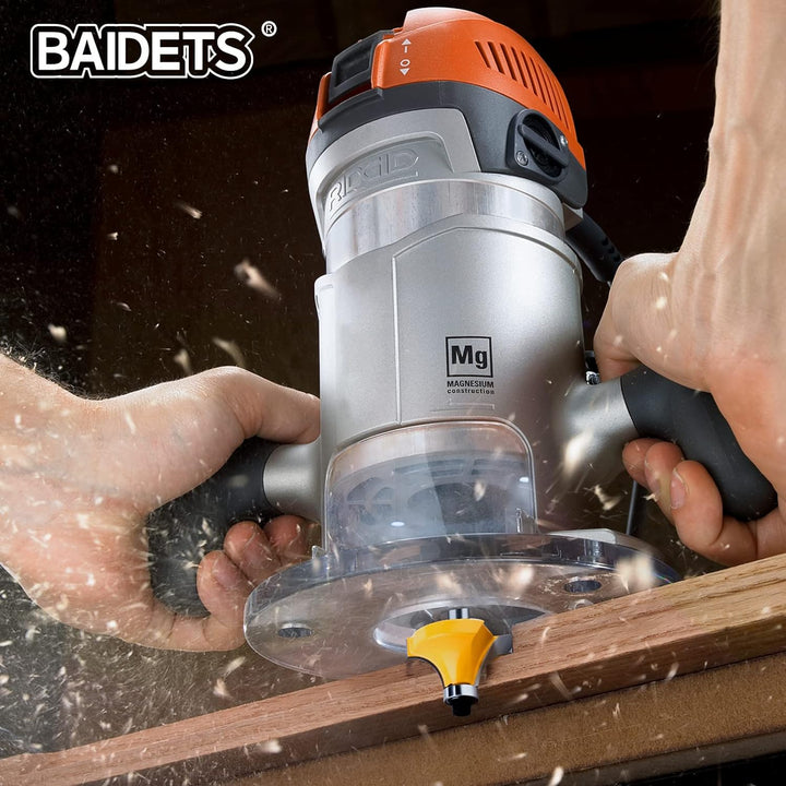 Oberfräsen-Bits-Set 1/4 Zoll Schaft – BAIDETS 35 Stück 1/4 Zoll Fräser-Bits für professionelle Tisch