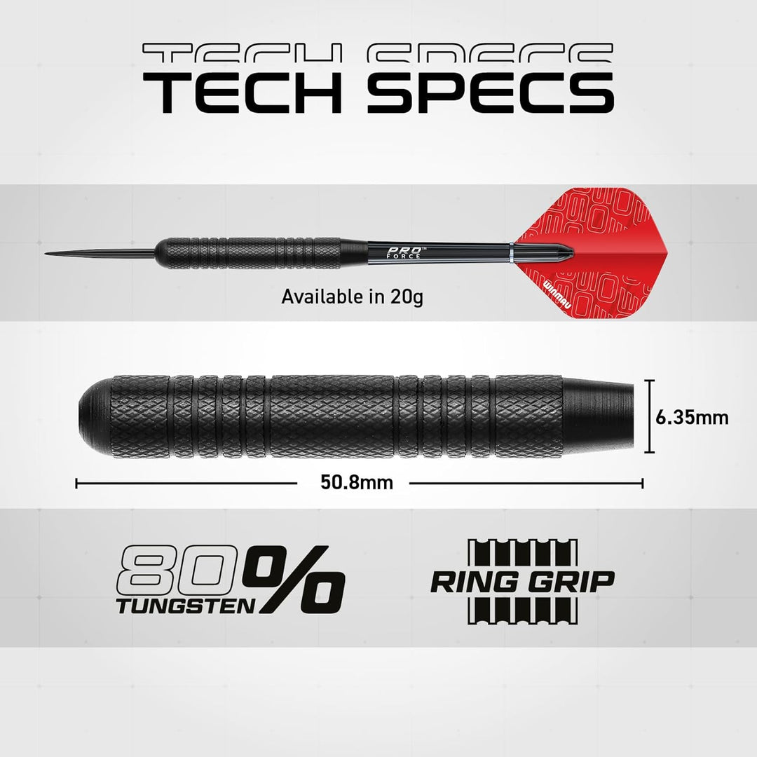 WINMAU Dartscheibe - Blade 6 | Blade 360 Dartscheibe - Triple Core Carbon Serie - Professionelle PDC
