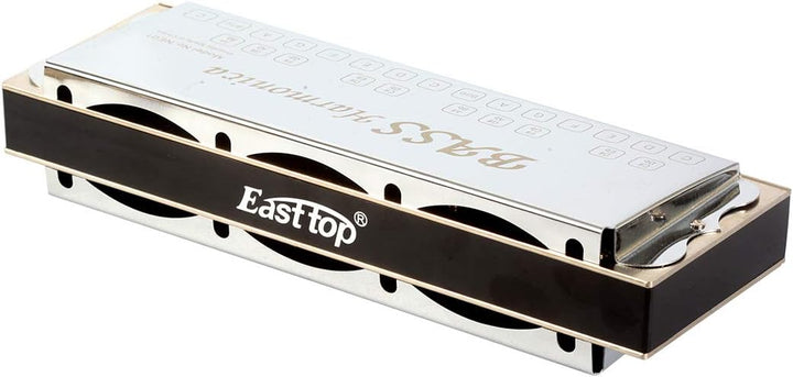 East Top Upgrade Bass Mundharmonika Für Erwachsene, professionelle Bandspieler und Studenten NE01, N