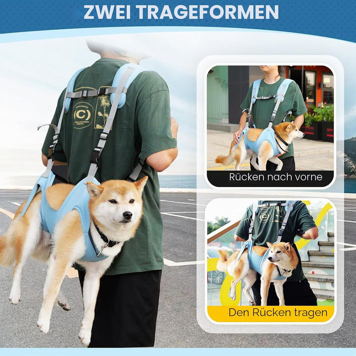 Tragetuch für Hunde, tragbarer Outdoor-Rucksack, Notfall-Rucksack, Haustier-Tragetasche für ältere H