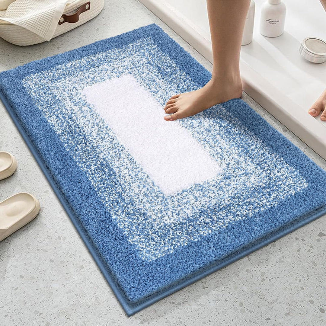 Weich Gross Badematten 80 x 120 cm, Badezimmerteppich Badteppich rutschfeste Wasserabsorbierend Badv