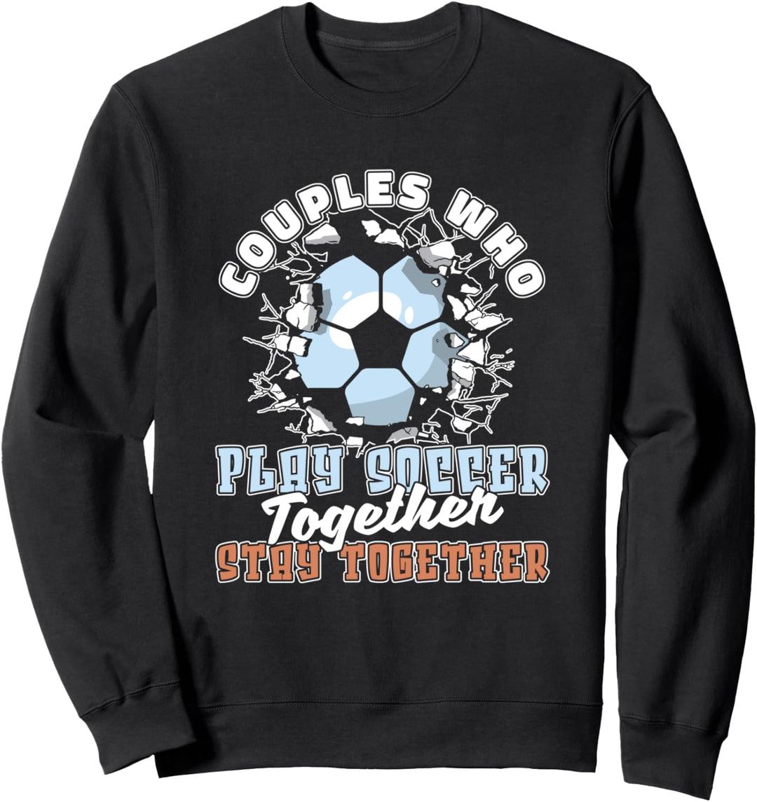 Fussball Paar Spieler Sport - Teamsport Fussball Fussballer Sweatshirt