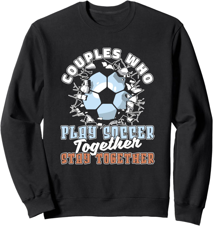 Fussball Paar Spieler Sport - Teamsport Fussball Fussballer Sweatshirt