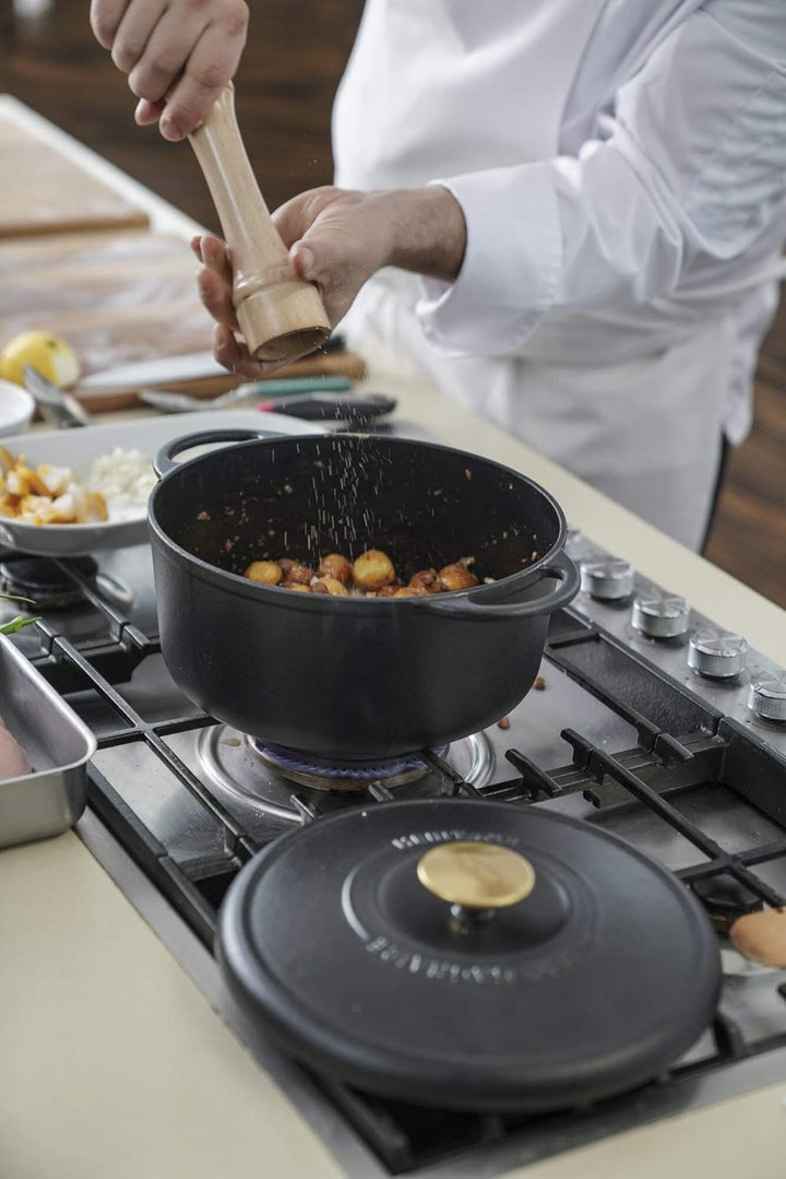 TEFAL Pierre GagnNAIRE HERITAGE Bräter aus Stahlguss, rund, 19 cm / 2,2 l, Induktion, E2230204 Ronde