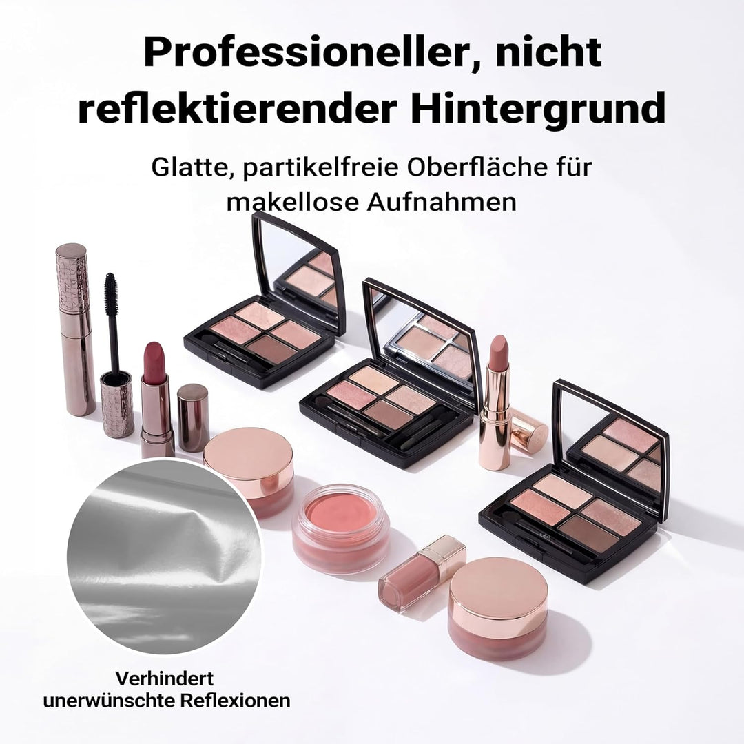 Walimex pro Fotohintergrund aus Karton 1,35x10m, weiss I Fotoleinwand als Backdrop für den professio