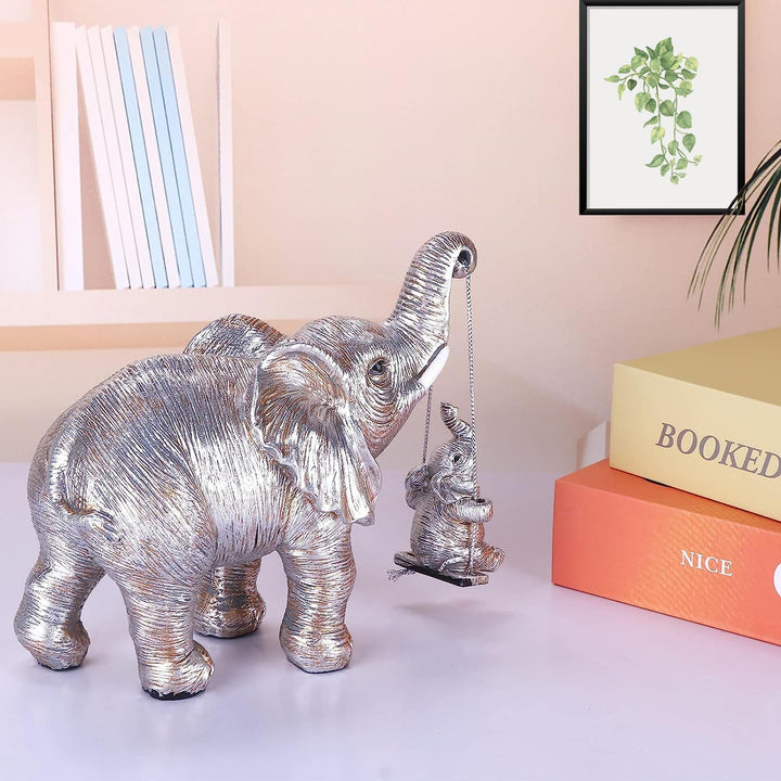 Elefanten Deko, Elefant Statue Figure, Mama Geschenk, Elefanten Skulptur bringt Glück, Gesundheit un
