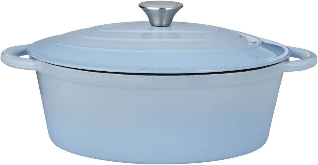 BUTLERS Topf 4,15 l 23 x 37 cm Gusseisen Emaille - HOT IRON - Schmortopf mit Deckel | Backofenfest &
