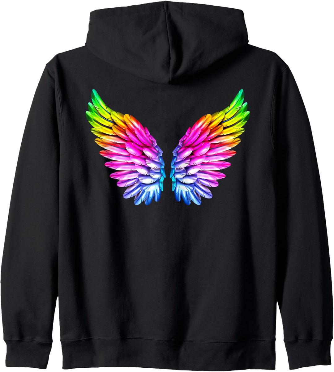 LGBT Regenbogen Engelsflügel Gay Lesbisch Queer LGBTQ Kapuzenjacke
