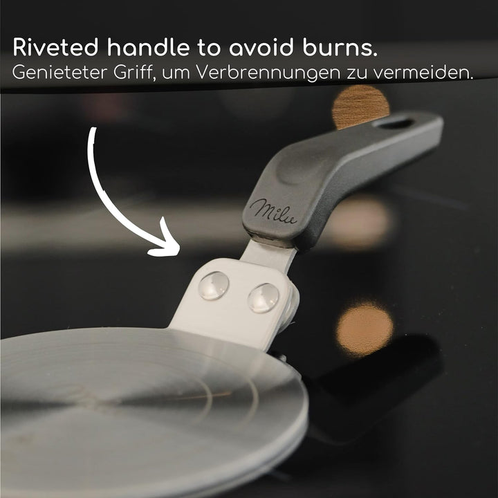 Milu Induktion Adapterplatte 13cm Edelstahl – Adapter Espressokocher I Verwendung von Moka Kochgesch