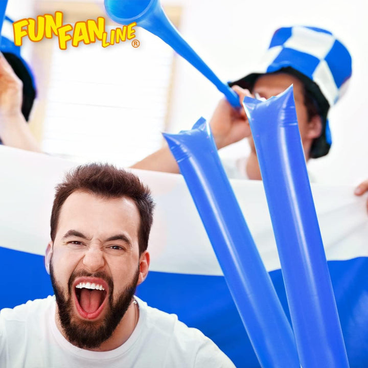 FUN FAN LINE®- Bam Bam Inflatable Stick Set für fussball Party, musikparty, Geburtstagsfeier. krachm