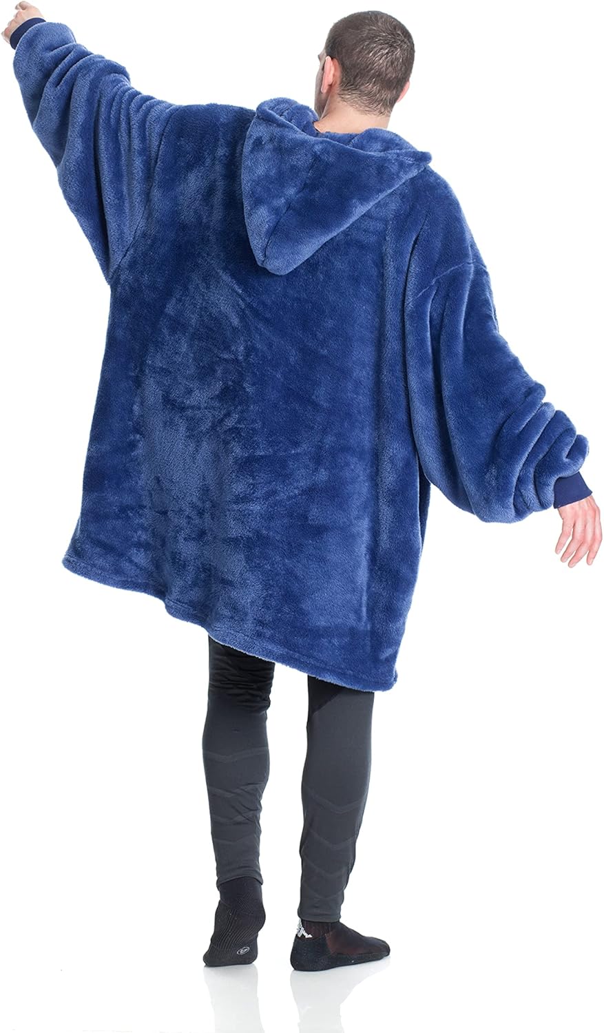 Hoodie Decke mit Ärmeln Deckenpullover Fluffy | Tragbare Decke zum Anziehen, Geschenke für Frauen Da