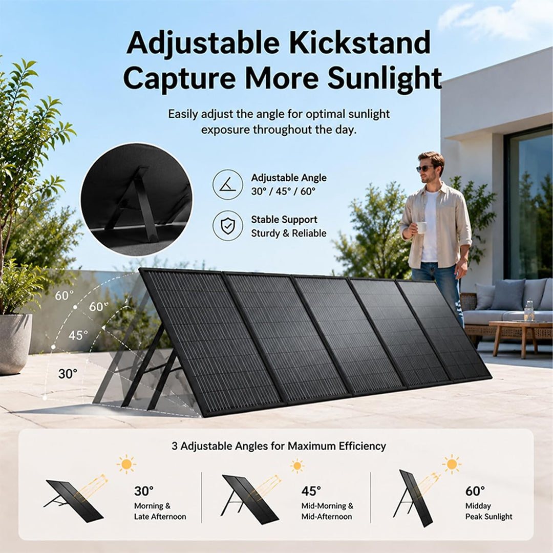 300W Faltbares Solarpanel Tragbares Monokristallin Solar Panel für Camping, 300W