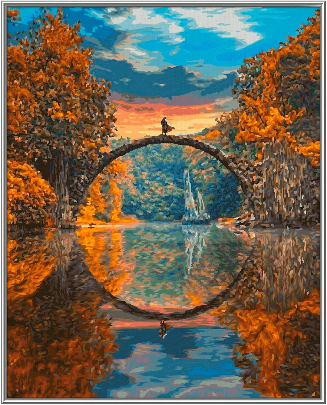 Schipper 609130898 Malen nach Zahlen – Teufelsbrücke am Rakotzsee - Bilder malen für Erwachsene, ink