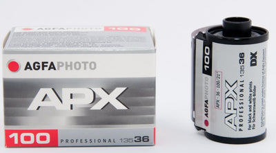 AgfaPhoto APX 100 Prof 135-36 schwarz / weiss Film (10-er Pack bis zu 360 Aufnahmen) 10 Stück 100 AS