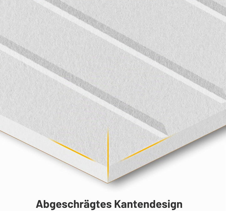 JAMELO 12 Stück sechseckige selbstklebende Akustikplatten aus Polyester zur Schalldämmung, 35 x 30 x